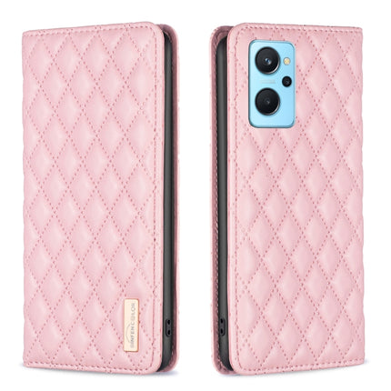 Diamond Lattice Magnetic Leather Flip Phone Case, For OPPO A74 4G / F19 4G, For OPPO A74 5G / A93 5G / A54 5G, For OPPO A76 4G / A36 4G / K10 4G / Realme 9i, For OPPO A94 4G / Reno5 F / F19 Pro