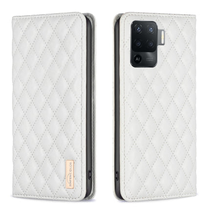 Diamond Lattice Magnetic Leather Flip Phone Case, For OPPO A74 4G / F19 4G, For OPPO A74 5G / A93 5G / A54 5G, For OPPO A76 4G / A36 4G / K10 4G / Realme 9i, For OPPO A94 4G / Reno5 F / F19 Pro