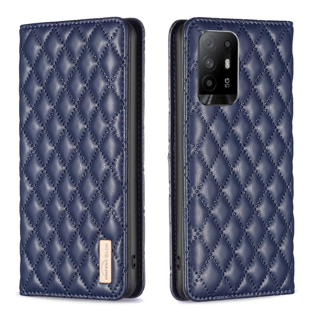 Diamond Lattice Magnetic Leather Flip Phone Case, For OPPO A94 5G / F19 Pro+, For OPPO A96 5G / Reno7 Z, For OPPO Find X5 Pro, For OPPO Find X5