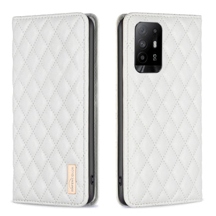Diamond Lattice Magnetic Leather Flip Phone Case, For OPPO A94 5G / F19 Pro+, For OPPO A96 5G / Reno7 Z, For OPPO Find X5 Pro, For OPPO Find X5