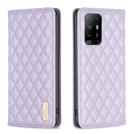 Diamond Lattice Magnetic Leather Flip Phone Case, For OPPO A94 5G / F19 Pro+, For OPPO A96 5G / Reno7 Z, For OPPO Find X5 Pro, For OPPO Find X5