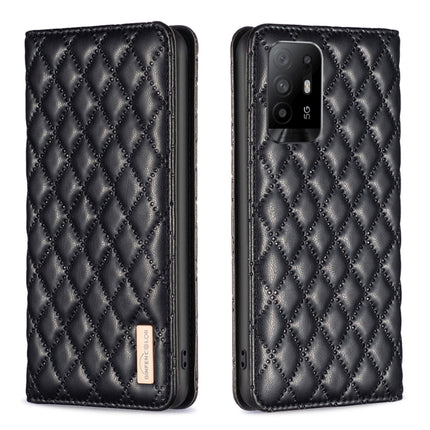 Diamond Lattice Magnetic Leather Flip Phone Case, For OPPO A94 5G / F19 Pro+, For OPPO A96 5G / Reno7 Z, For OPPO Find X5 Pro, For OPPO Find X5
