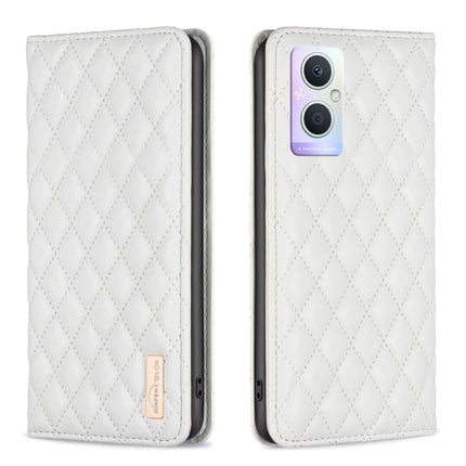 Diamond Lattice Magnetic Leather Flip Phone Case, For OPPO A94 5G / F19 Pro+, For OPPO A96 5G / Reno7 Z, For OPPO Find X5 Pro, For OPPO Find X5
