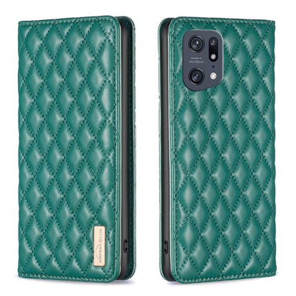 Diamond Lattice Magnetic Leather Flip Phone Case, For OPPO A94 5G / F19 Pro+, For OPPO A96 5G / Reno7 Z, For OPPO Find X5 Pro, For OPPO Find X5