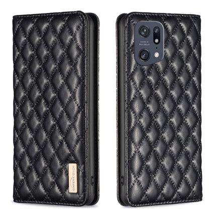 Diamond Lattice Magnetic Leather Flip Phone Case, For OPPO A94 5G / F19 Pro+, For OPPO A96 5G / Reno7 Z, For OPPO Find X5 Pro, For OPPO Find X5