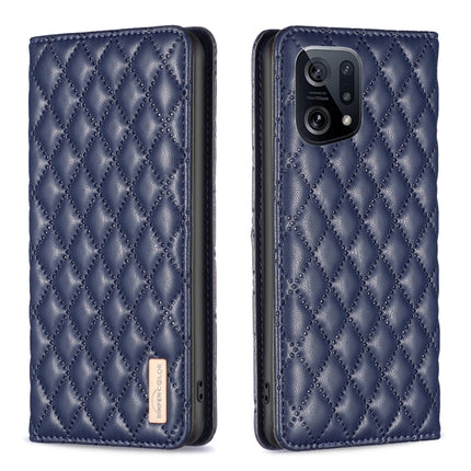 Diamond Lattice Magnetic Leather Flip Phone Case, For OPPO A94 5G / F19 Pro+, For OPPO A96 5G / Reno7 Z, For OPPO Find X5 Pro, For OPPO Find X5