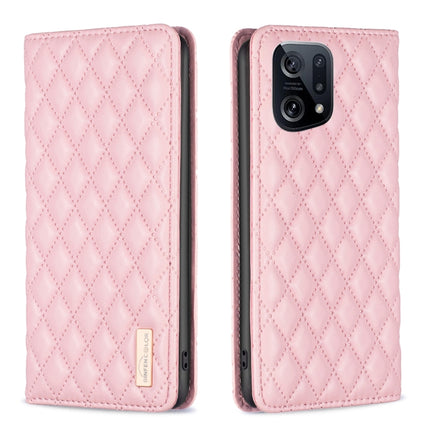 Diamond Lattice Magnetic Leather Flip Phone Case, For OPPO A94 5G / F19 Pro+, For OPPO A96 5G / Reno7 Z, For OPPO Find X5 Pro, For OPPO Find X5