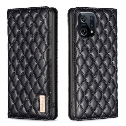 Diamond Lattice Magnetic Leather Flip Phone Case, For OPPO A94 5G / F19 Pro+, For OPPO A96 5G / Reno7 Z, For OPPO Find X5 Pro, For OPPO Find X5