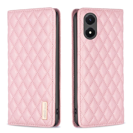 Diamond Lattice Magnetic Leather Flip Phone Case, For OPPO Reno7 5G / Find X5 Lite, For vivo Y02s, For vivo Y11 / Y15 / Y12 / Y17, For vivo Y15s