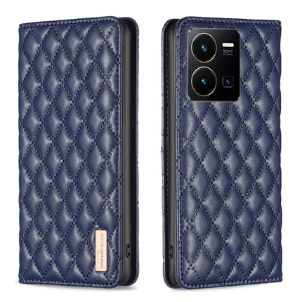 Diamond Lattice Magnetic Leather Flip Phone Case, For vivo Y20, For vivo Y21s / Y21 / Y33s, For vivo Y35 4G / Y22s, For vivo Y51 2020 / Y51a / Y51s