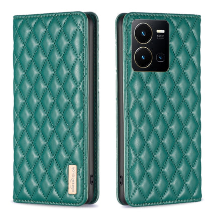 Diamond Lattice Magnetic Leather Flip Phone Case, For vivo Y20, For vivo Y21s / Y21 / Y33s, For vivo Y35 4G / Y22s, For vivo Y51 2020 / Y51a / Y51s