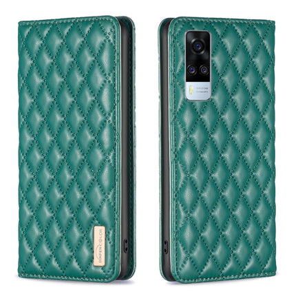 Diamond Lattice Magnetic Leather Flip Phone Case, For vivo Y20, For vivo Y21s / Y21 / Y33s, For vivo Y35 4G / Y22s, For vivo Y51 2020 / Y51a / Y51s
