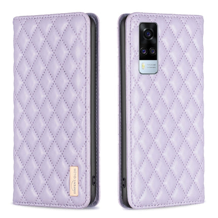 Diamond Lattice Magnetic Leather Flip Phone Case, For vivo Y20, For vivo Y21s / Y21 / Y33s, For vivo Y35 4G / Y22s, For vivo Y51 2020 / Y51a / Y51s