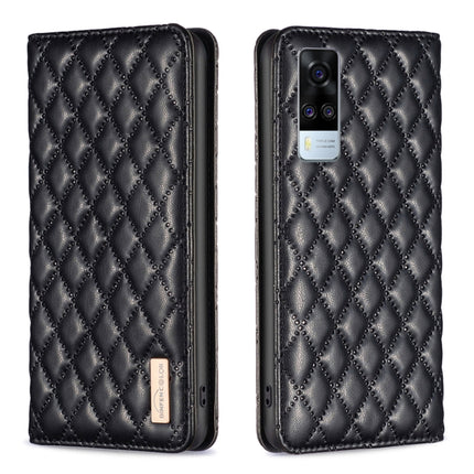 Diamond Lattice Magnetic Leather Flip Phone Case, For vivo Y20, For vivo Y21s / Y21 / Y33s, For vivo Y35 4G / Y22s, For vivo Y51 2020 / Y51a / Y51s
