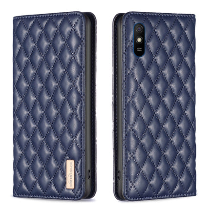 Diamond Lattice Magnetic Leather Flip Phone Case, For Xiaomi Redmi 9A, For Xiaomi Redmi 9C / 10A / Poco C31, For Xiaomi Redmi 9, For Xiaomi Redmi 10 5G / Note 11E