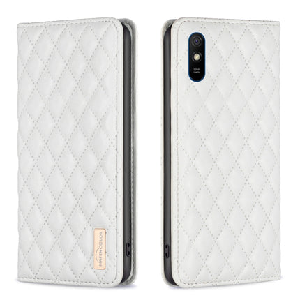 Diamond Lattice Magnetic Leather Flip Phone Case, For Xiaomi Redmi 9A, For Xiaomi Redmi 9C / 10A / Poco C31, For Xiaomi Redmi 9, For Xiaomi Redmi 10 5G / Note 11E