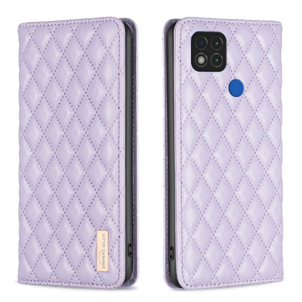 Diamond Lattice Magnetic Leather Flip Phone Case, For Xiaomi Redmi 9A, For Xiaomi Redmi 9C / 10A / Poco C31, For Xiaomi Redmi 9, For Xiaomi Redmi 10 5G / Note 11E