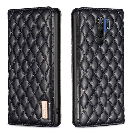 Diamond Lattice Magnetic Leather Flip Phone Case, For Xiaomi Redmi 9A, For Xiaomi Redmi 9C / 10A / Poco C31, For Xiaomi Redmi 9, For Xiaomi Redmi 10 5G / Note 11E