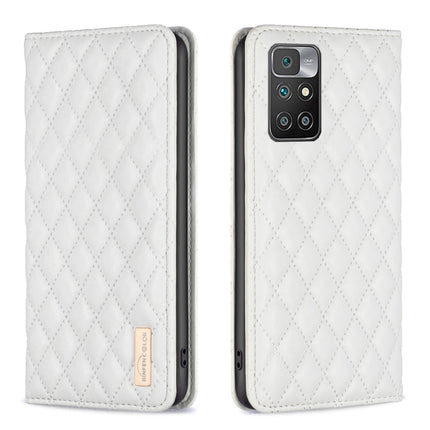 Diamond Lattice Magnetic Leather Flip Phone Case, For Xiaomi Redmi 10 2022 / Note 11 4G, For Xiaomi Redmi 10C, For Xiaomi Redmi A1 / A1+, For Xiaomi Redmi Note 9 / 10X 4G