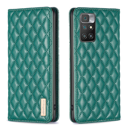 Diamond Lattice Magnetic Leather Flip Phone Case, For Xiaomi Redmi 10 2022 / Note 11 4G, For Xiaomi Redmi 10C, For Xiaomi Redmi A1 / A1+, For Xiaomi Redmi Note 9 / 10X 4G