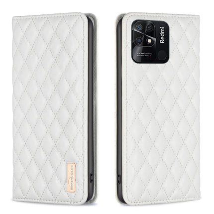 Diamond Lattice Magnetic Leather Flip Phone Case, For Xiaomi Redmi 10 2022 / Note 11 4G, For Xiaomi Redmi 10C, For Xiaomi Redmi A1 / A1+, For Xiaomi Redmi Note 9 / 10X 4G