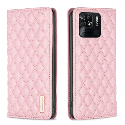 Diamond Lattice Magnetic Leather Flip Phone Case, For Xiaomi Redmi 10 2022 / Note 11 4G, For Xiaomi Redmi 10C, For Xiaomi Redmi A1 / A1+, For Xiaomi Redmi Note 9 / 10X 4G