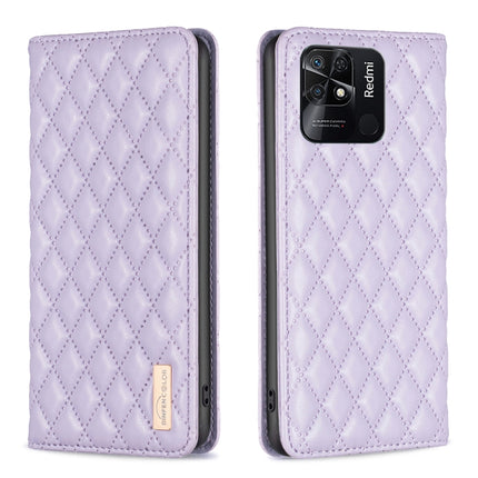 Diamond Lattice Magnetic Leather Flip Phone Case, For Xiaomi Redmi 10 2022 / Note 11 4G, For Xiaomi Redmi 10C, For Xiaomi Redmi A1 / A1+, For Xiaomi Redmi Note 9 / 10X 4G