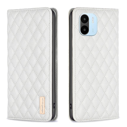 Diamond Lattice Magnetic Leather Flip Phone Case, For Xiaomi Redmi 10 2022 / Note 11 4G, For Xiaomi Redmi 10C, For Xiaomi Redmi A1 / A1+, For Xiaomi Redmi Note 9 / 10X 4G