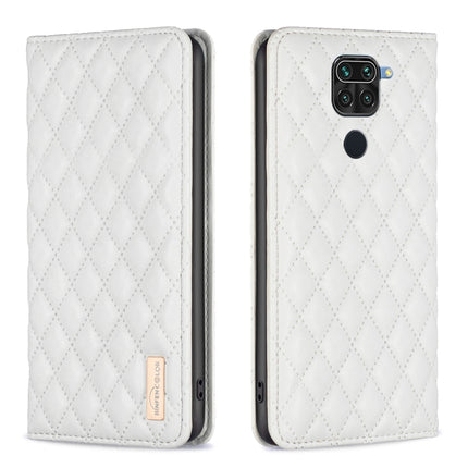 Diamond Lattice Magnetic Leather Flip Phone Case, For Xiaomi Redmi 10 2022 / Note 11 4G, For Xiaomi Redmi 10C, For Xiaomi Redmi A1 / A1+, For Xiaomi Redmi Note 9 / 10X 4G