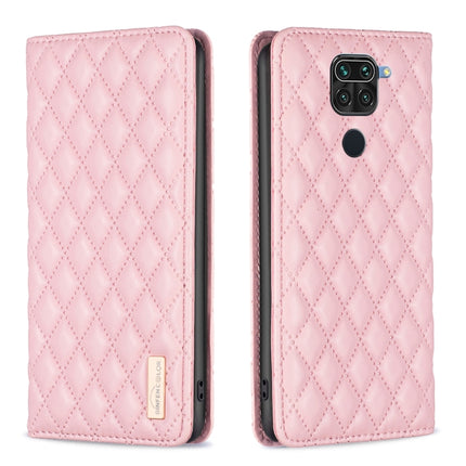 Diamond Lattice Magnetic Leather Flip Phone Case, For Xiaomi Redmi 10 2022 / Note 11 4G, For Xiaomi Redmi 10C, For Xiaomi Redmi A1 / A1+, For Xiaomi Redmi Note 9 / 10X 4G