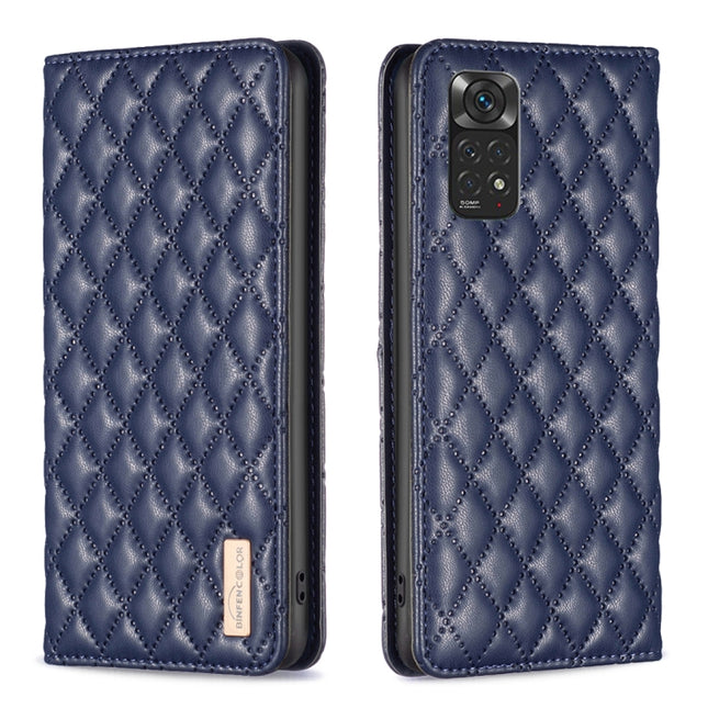 Diamond Lattice Magnetic Leather Flip Phone Case, For Xiaomi Redmi Note 11 / 11S, For Xiaomi Redmi Note 11 Pro 5G, For Xiaomi Redmi Note 9 Pro Max, For Xiaomi Redmi Note 10 4G / 10S