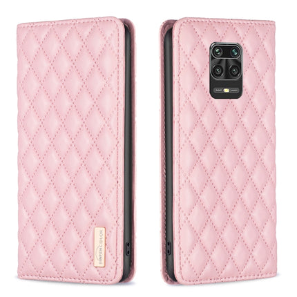 Diamond Lattice Magnetic Leather Flip Phone Case, For Xiaomi Redmi Note 11 / 11S, For Xiaomi Redmi Note 11 Pro 5G, For Xiaomi Redmi Note 9 Pro Max, For Xiaomi Redmi Note 10 4G / 10S