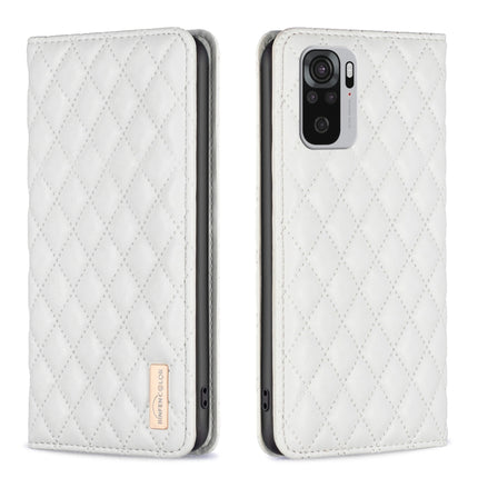 Diamond Lattice Magnetic Leather Flip Phone Case, For Xiaomi Redmi Note 11 / 11S, For Xiaomi Redmi Note 11 Pro 5G, For Xiaomi Redmi Note 9 Pro Max, For Xiaomi Redmi Note 10 4G / 10S