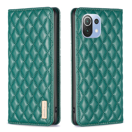 Diamond Lattice Magnetic Leather Flip Phone Case, For Xiaomi Redmi Note 10 Pro / 10 Pro Max, For Xiaomi Mi 11 Lite, For Xiaomi Mi 11i / Poco F3 / Redmi K40, For Xiaomi 11T / 11T Pro