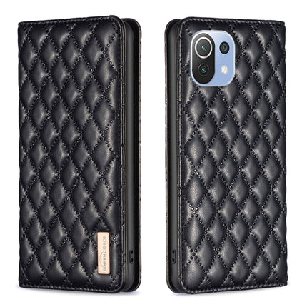 Diamond Lattice Magnetic Leather Flip Phone Case, For Xiaomi Redmi Note 10 Pro / 10 Pro Max, For Xiaomi Mi 11 Lite, For Xiaomi Mi 11i / Poco F3 / Redmi K40, For Xiaomi 11T / 11T Pro