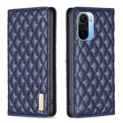 Diamond Lattice Magnetic Leather Flip Phone Case, For Xiaomi Redmi Note 10 Pro / 10 Pro Max, For Xiaomi Mi 11 Lite, For Xiaomi Mi 11i / Poco F3 / Redmi K40, For Xiaomi 11T / 11T Pro