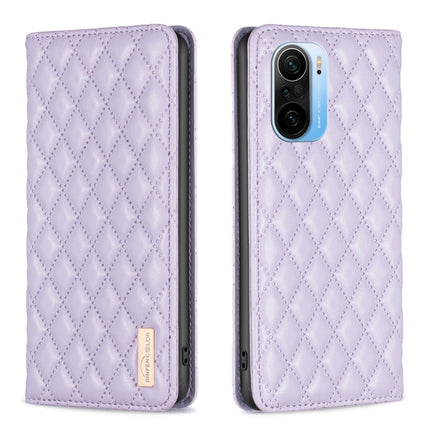 Diamond Lattice Magnetic Leather Flip Phone Case, For Xiaomi Redmi Note 10 Pro / 10 Pro Max, For Xiaomi Mi 11 Lite, For Xiaomi Mi 11i / Poco F3 / Redmi K40, For Xiaomi 11T / 11T Pro