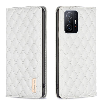 Diamond Lattice Magnetic Leather Flip Phone Case, For Xiaomi Redmi Note 10 Pro / 10 Pro Max, For Xiaomi Mi 11 Lite, For Xiaomi Mi 11i / Poco F3 / Redmi K40, For Xiaomi 11T / 11T Pro