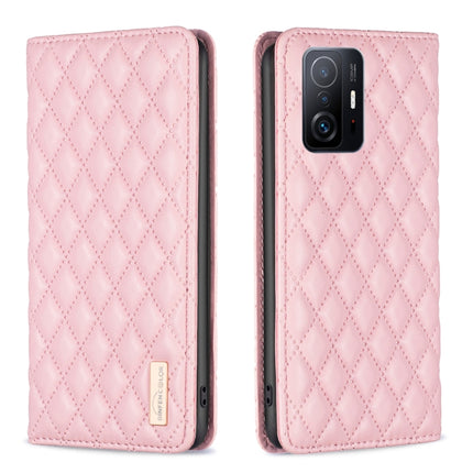 Diamond Lattice Magnetic Leather Flip Phone Case, For Xiaomi Redmi Note 10 Pro / 10 Pro Max, For Xiaomi Mi 11 Lite, For Xiaomi Mi 11i / Poco F3 / Redmi K40, For Xiaomi 11T / 11T Pro