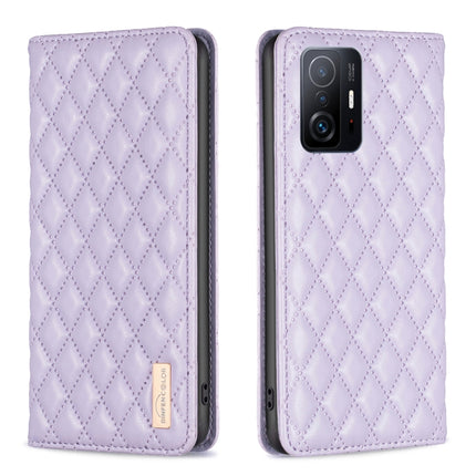 Diamond Lattice Magnetic Leather Flip Phone Case, For Xiaomi Redmi Note 10 Pro / 10 Pro Max, For Xiaomi Mi 11 Lite, For Xiaomi Mi 11i / Poco F3 / Redmi K40, For Xiaomi 11T / 11T Pro
