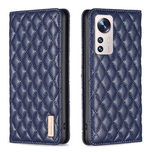 Diamond Lattice Magnetic Leather Flip Phone Case, For Xiaomi 12 Lite, For Xiaomi 12 Pro, For Xiaomi 12T / 12T Pro / Redmi K50 Ultra, For Xiaomi 12