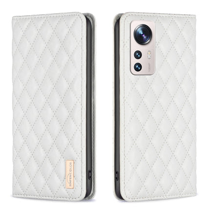 Diamond Lattice Magnetic Leather Flip Phone Case, For Xiaomi 12 Lite, For Xiaomi 12 Pro, For Xiaomi 12T / 12T Pro / Redmi K50 Ultra, For Xiaomi 12