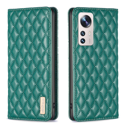 Diamond Lattice Magnetic Leather Flip Phone Case, For Xiaomi 12 Lite, For Xiaomi 12 Pro, For Xiaomi 12T / 12T Pro / Redmi K50 Ultra, For Xiaomi 12