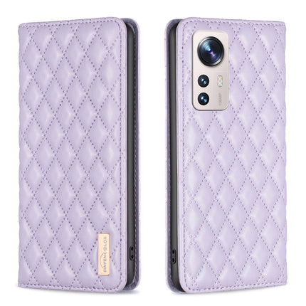Diamond Lattice Magnetic Leather Flip Phone Case, For Xiaomi 12 Lite, For Xiaomi 12 Pro, For Xiaomi 12T / 12T Pro / Redmi K50 Ultra, For Xiaomi 12