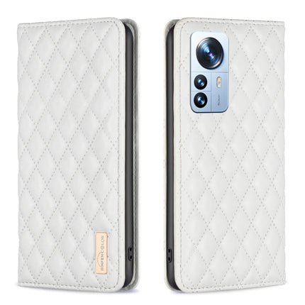 Diamond Lattice Magnetic Leather Flip Phone Case, For Xiaomi 12 Lite, For Xiaomi 12 Pro, For Xiaomi 12T / 12T Pro / Redmi K50 Ultra, For Xiaomi 12