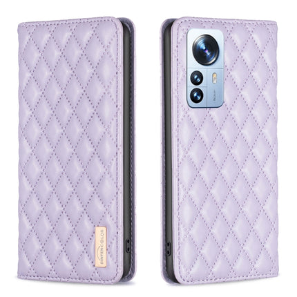 Diamond Lattice Magnetic Leather Flip Phone Case, For Xiaomi 12 Lite, For Xiaomi 12 Pro, For Xiaomi 12T / 12T Pro / Redmi K50 Ultra, For Xiaomi 12