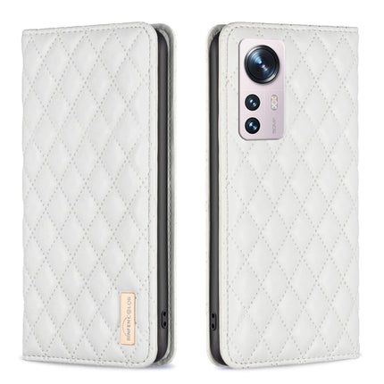 Diamond Lattice Magnetic Leather Flip Phone Case, For Xiaomi 12 Lite, For Xiaomi 12 Pro, For Xiaomi 12T / 12T Pro / Redmi K50 Ultra, For Xiaomi 12