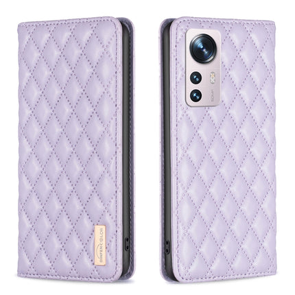Diamond Lattice Magnetic Leather Flip Phone Case, For Xiaomi 12 Lite, For Xiaomi 12 Pro, For Xiaomi 12T / 12T Pro / Redmi K50 Ultra, For Xiaomi 12