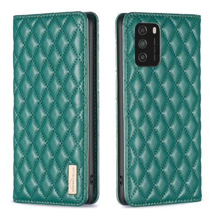 Diamond Lattice Magnetic Leather Flip Phone Case, For Xiaomi Poco M3, For Xiaomi Poco M3 Pro, For Xiaomi Poco X3 / X3 NFC
