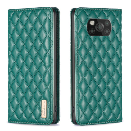 Diamond Lattice Magnetic Leather Flip Phone Case, For Xiaomi Poco M3, For Xiaomi Poco M3 Pro, For Xiaomi Poco X3 / X3 NFC